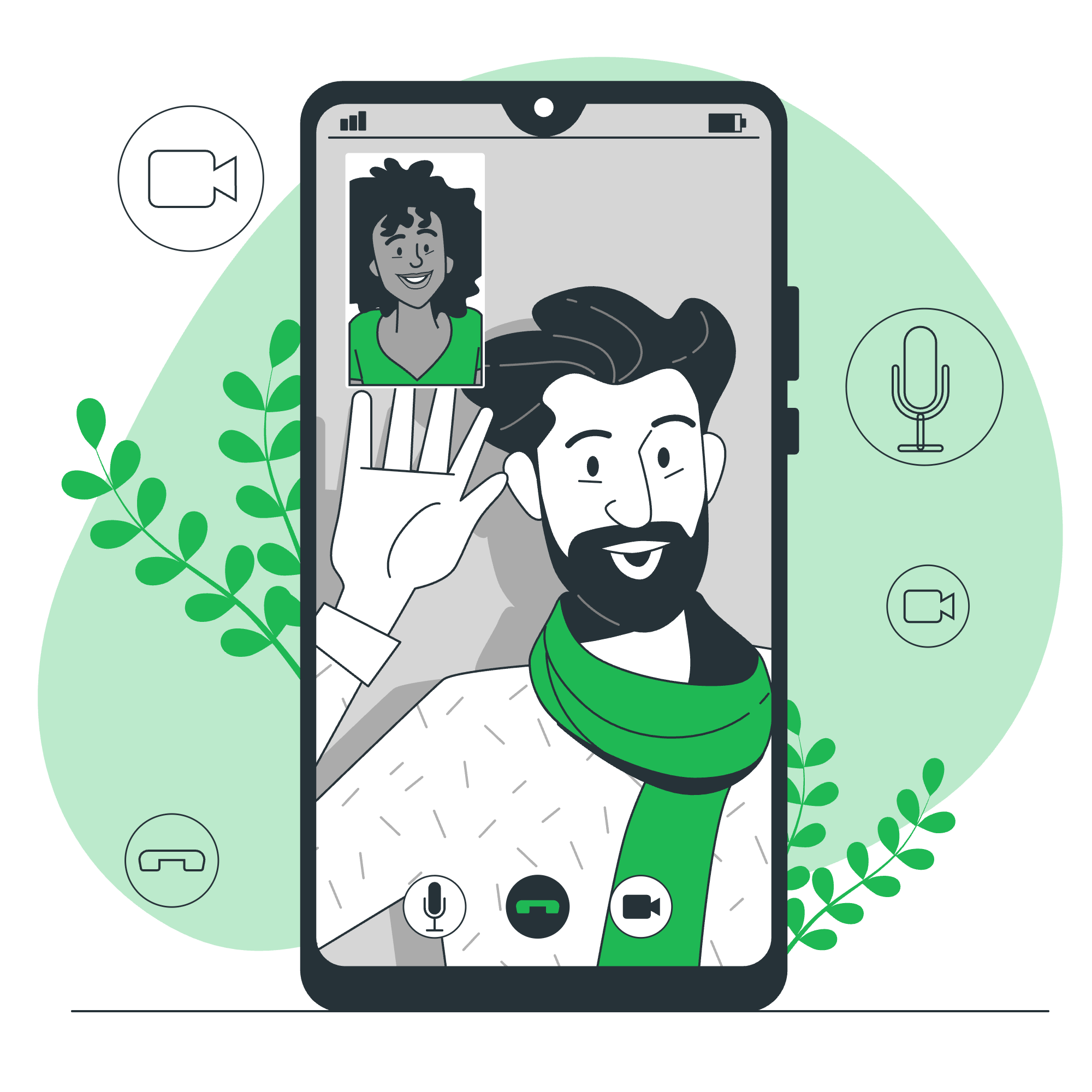 Language connection illustration